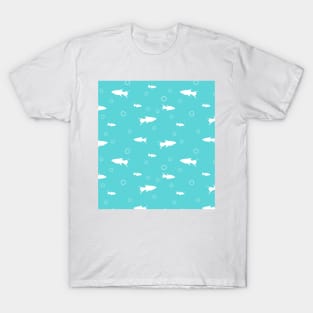 Marine pattern with fish T-Shirt